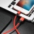 кабель hoco x14 times speed usb - lightning 2.4a/2m (червоно-чорний) 