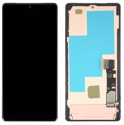 дисплей для google pixel 7 pro, чорний, з рамкою,oled