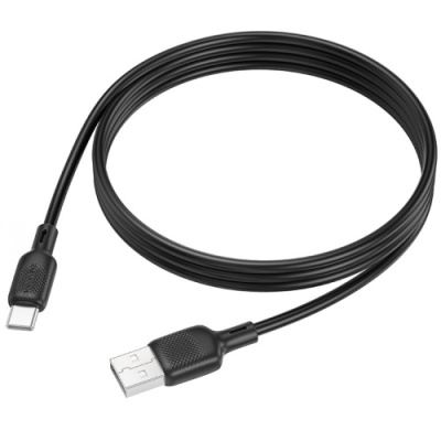 кабель borofone bx113 silicone usb - type-c 3a/1m (чорний) 