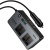Автомобільний подовжувач DC to AC Hoco Z66 PD66W (2USB/1Type-C/2xSocket/12V/AC200W) (чорний) Автомобільний подовжувач DC to AC Hoco Z66 PD66W (2USB/1Type-C/2xSocket/12V/AC200W) (чорний)