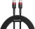 кабель baseus cafule type-c - type-c 60w/1m (catklf-g91) (black-red) 