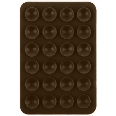 Купить силіконова тримач-присоска двостороння для телефону double side silicone (80*55 мм) (коричневий) онлайн