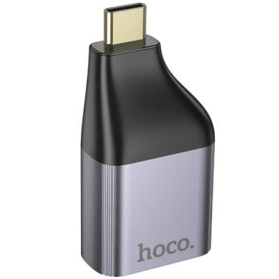 перехідник hoco ua35 type-c to rj45 10/100mbps (сiрий) 