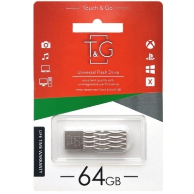 usb флеш-накопичувач tg 64gb metal 103 (сталевий) 