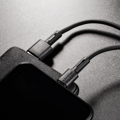 кабель borofone bx31 silicone usb - lightning 2.4a/1m (чорний) 