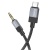 перехідник hoco upa32b type-c - jack 3.5 plug (1m) (чорний) 