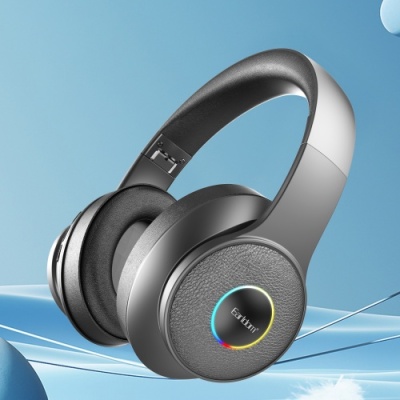 бездротові навушники накладні earldom et-b07 bt5.3 rgb wireless headset (чорний) 