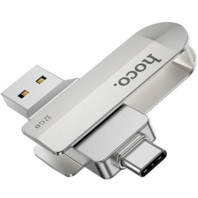 usb флеш-накопичувач hoco ud10 usb3.0 - type-c 32gb (сталевий) 