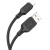 кабель hoco x90 cool silicone usb - lightning 2.4a/1m (чорний) 