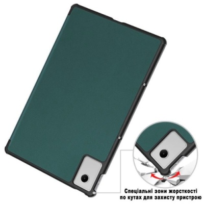 Купить чохол-книжка для планшета zarmans lenovo idea tab plus / xiaoxin pad 12,1 (2025) (темно-зелений) онлайн