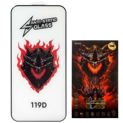 захисне скло hoco dg1 (119d) для apple iphone 16 pro/ iphone 17 (чорний) 