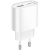 мережевий зарядний пристрій hoco c109a new 1usb/18w/qc3.0 + 1type-c/20w/pd (білий) 