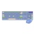 клавіатура безпровідна + миша fantech go wk895 silent click (синій) 