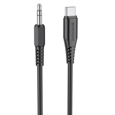 кабель aux borofone bl8 3.5mm(male) - type-c(male) 1m (чорний) 