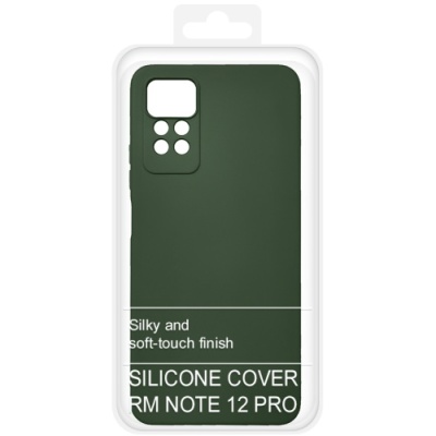 Купить силіконовий чохол soft silicone case для xiaomi redmi note 12 pro 4g (темно-зелений) онлайн