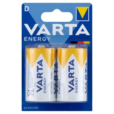 батарейка varta lr20 energy (2шт) 