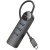 usb hub borofone dh5 4-in-1 (type-c to usb3.0*4) 0.2m (чорний) 
