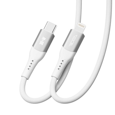 кабель ridea rc-us42 ultrastrong type-c - lightning 30w 1.2m (бiлий) 