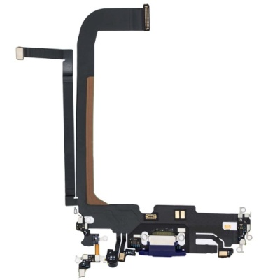 шлейф для iphone 13 pro, конектора зарядки, золотий, з мікрофоном(original china)