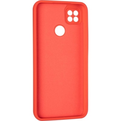 Купить силіконовий чохол soft silicone casevsmagnet ring для xiaomi redmi 9c/10a - red онлайн