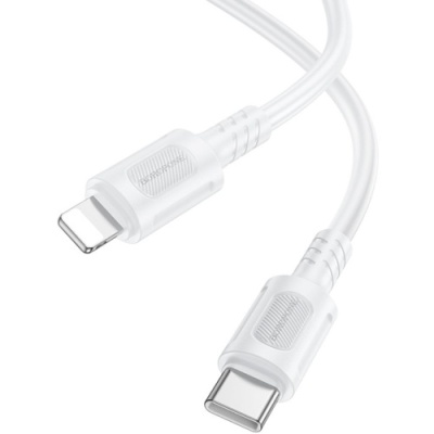 кабель borofone bx111 type-c - lightning pd27w/1m (білий) 
