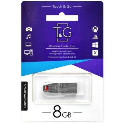usb флеш-накопичувач tg 8gb chrome 115 (сталевий) 