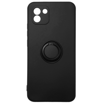 Купить силіконовий чохол soft silicone casevsmagnet ring для samsung a035 galaxy a03 - black онлайн