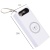 корпус multi-powerbank l16, під елементи 18650 до 16 шт, 22.5+15w, з бездротовою зарядкою та ліхтарем, білий 