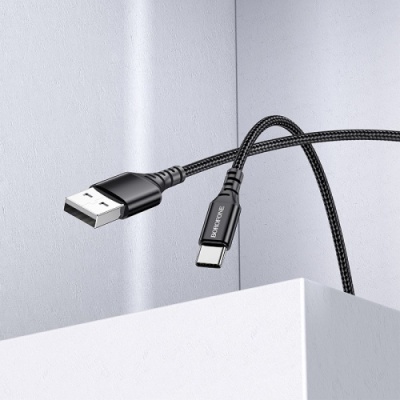 кабель borofone bx54 usb - type-c 2.4a/1m (чорний) 