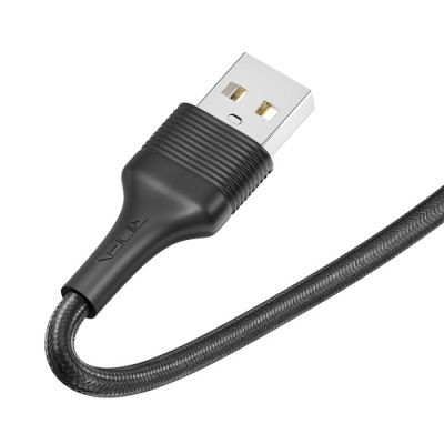 кабель ridea rc-st74 stablepro 12w usb - lightning 2.4a/1m (чорний) 