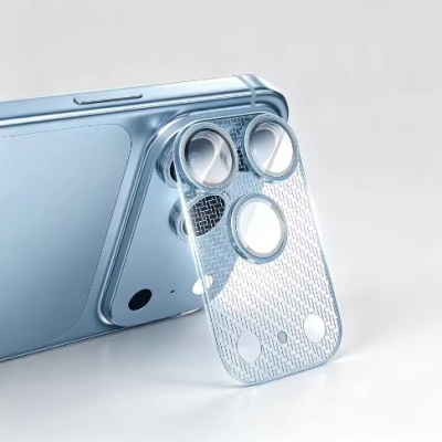 захисне скло для apple на камеру iphone 18 pro / 17 pro комплект з ar+af покриттям в упаковці (glacier blue) 
