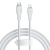 кабель baseus pudding series fast charging cable type-c - lightning 20w/1.2m (p10355701221-00) (white) 