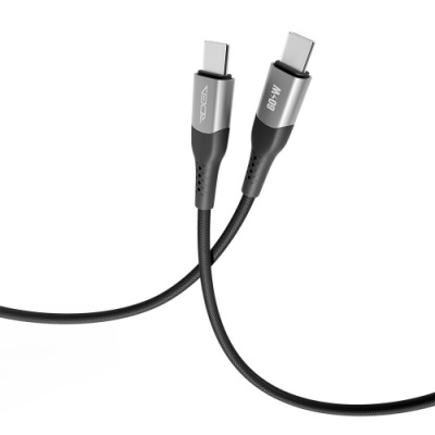 кабель ridea rc-us42 ultrastrong type-c - type-c 60w 1.2m (чорний) 