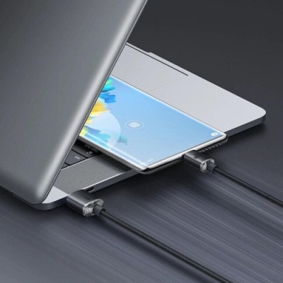 кабель baseus crystal shine usb - type-c 100w/2m (cajy000501) (black) 