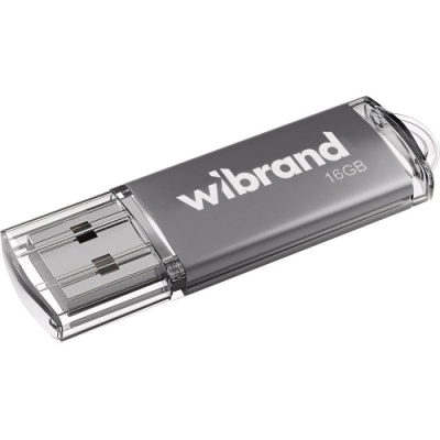 usb флеш-накопичувач wibrand 16gb cougar (срібло) 