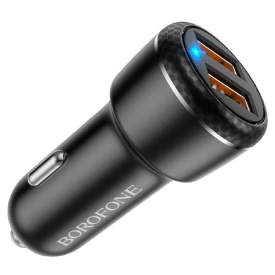 Автомобільний Зарядний Пристрій Borofone BZ17 2USB/18W/QC3.0 (Чорний)