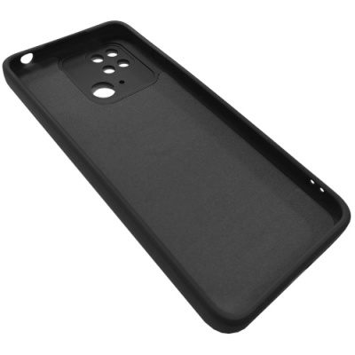 Купить силіконовий чохол soft silicone casevsmagnet ring для xiaomi redmi 10c - black онлайн