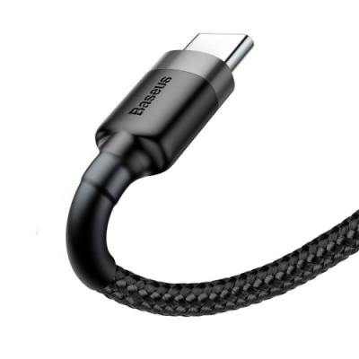 кабель baseus cafule usb - type-c 3.0a/1m (catklf-bg1) (black-grey) 