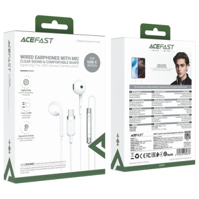 навушники acefast l7 type-c (білий) 
