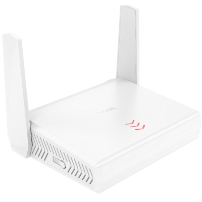 маршрутизатор (роутер) hoco hi36 wifi4 (білий) 