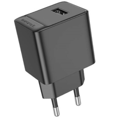 мережевий зарядний пристрій borofone bas11a 1usb/10.5w (чорний) 