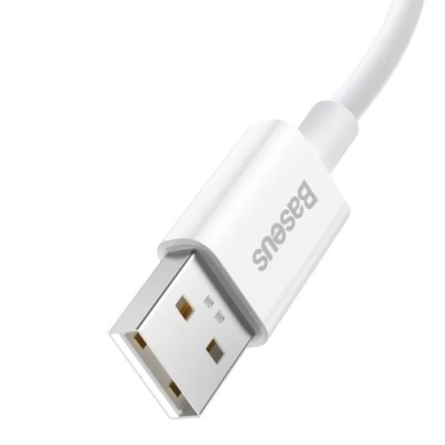кабель baseus superior series (supervooc) usb - type-c 65w/2m (cays001002) (white) 