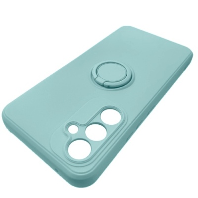 Купить силіконовий чохол soft silicone casevsmagnet ring для samsung a546 galaxy a54 5g - light cayn онлайн