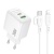 Мережевий Зарядний Пристрій Borofone BAS45A 1USB/18W/QC3.0 + 1Type-C/30W/PD + (Type-C - Lightning) (Білий) мережевий зарядний пристрій borofone bas45a 1usb/18w/qc3.0 + 1type-c/30w/pd + (type-c - lightning) (білий)