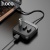 usb hub hoco hb31 easy 4-in-1 converter (type-c to usb3.0+usb2.0*3) 0,2m. black 