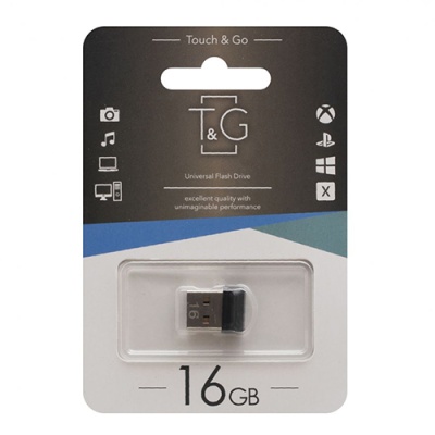 usb флеш-накопичувач tg 16gb mini 010 (чорний) 
