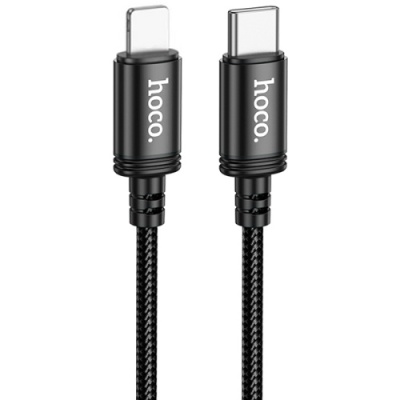 кабель hoco x89 wind (pd) type-c - lightning 20w 3a/1m (чорний) 