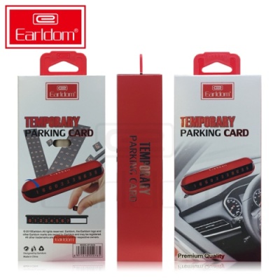 Автовізитка парковочна для мобільного номера Earldom ET-EH33 (Червоний)