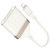 перехідник hoco ua40 2in1 lightning - sd/tf card reader (білий apricot) 