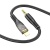 перехідник hoco upa25 lightning - jack 3.5 plug (1m) (чорний) 